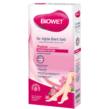 Восковые полоски Biowet для депиляции чувствительной кожи (41 шт)