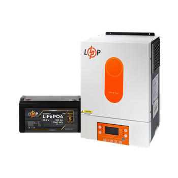 Комплект резервного питания LogicPower W4000 + литиевая (LiFePO4) батарея 2560 Wh