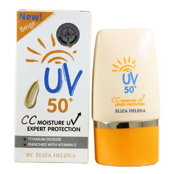 Сонцезахисний крем для обличчя коричневий із захистом від сонця SPF50 + + + 30 мл Eliza Helena (8850722201191)