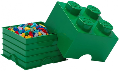 Pojemnik do przechowywania LEGO Storage Brick 4 Zielony (40031734)