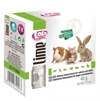 Минеральный камень для грызунов Lolo Pets кальций 40 г LO-71056