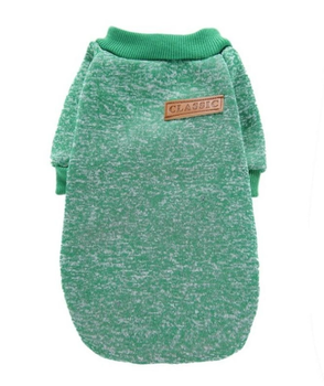 Кофта для собак и котов EcoToys Green XS рябая зеленая A: 20 см B: 31 см C: 19 см 7068