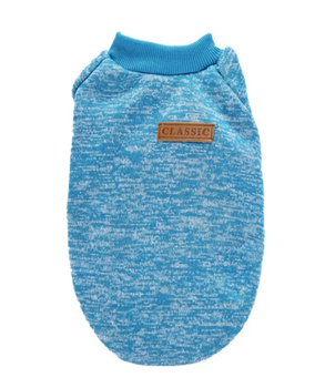 Кофта для собак и котов EcoToys Lake Blue S рябая голубая A: 25 см B: 34 см C: 20 см 7087
