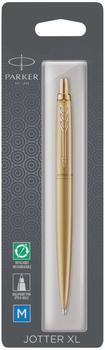 Кулькова ручка Parker Jotter XL Monochrome Gold GT Синя (3026981227585)