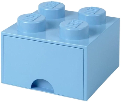 Контейнер для зберігання LEGO Storage Brick 4 з висувним ящиком Блакитний (40051736)