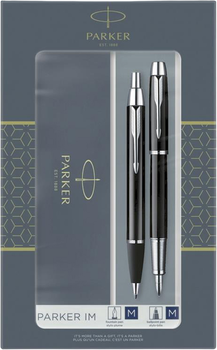 Zestaw Parker IM Core Laque Black CT Value Fountain Długopis + Pióro wieczne Niebieskie (3026980932152)