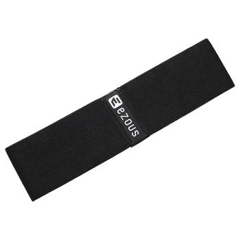 Тканинна гумка для фітнесу стрічка опору Ezous Loop Bands K-02-H навантаження висока Black