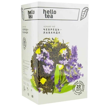 Чай Hello tea "Тимьян-лаванда" пакетированный, 20шт