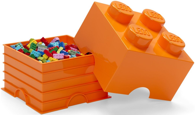 Pojemnik do przechowywania LEGO Storage Brick 4 Pomarańczowy (40031760)