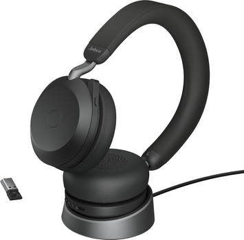 Słuchawki Jabra Evolve2 75 USB-A UC Stereo with Desk Stand Black (27599-989-989)