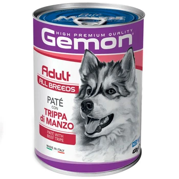 Gemon (Джемон) Dog Adult Pate with Beef tripe - Вологий корм з яловичим рубцем для дорослих собак усіх порід (паштет), 400 г