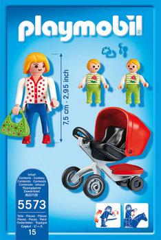 Zestaw klocków Playmobil Wózek dla bliźniaków City Life 5573 (4008789055736)