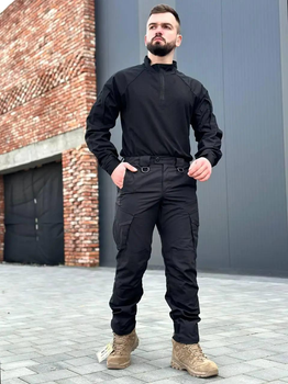 Тактический костюм Убакс + кайман черного цвета Полиция ДСНС 52