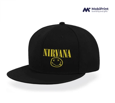 Кепка Snapback Нирвана (Nirvana) Черный (9276-1964-BK)