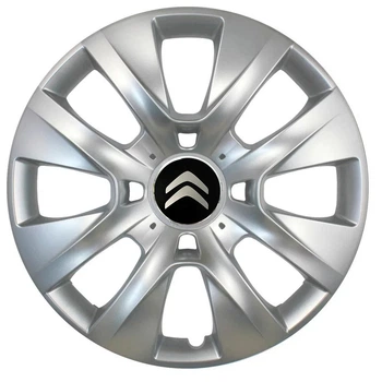 Автомобільні модельні ковпаки R15 Citroen 334 4шт, SJS, сріблясті