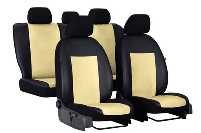 Авточехлы на сиденье KIA OPTIMA 2008-2015 Pok-ter Premium Unico с бежевой вставкой алькантара