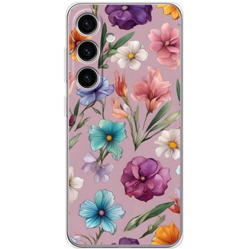 Силіконовий Чохол з Картинкою для Samsung Galaxy S24 Принт (Композиція Квітів) (50953-ysm009)