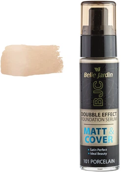 Тональний крем Belle Jardin Matt & Cover Double Effect Fundation Serum №101 Porcelain 30 мл (5907582907510)