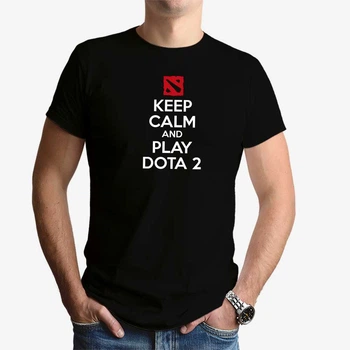 Футболка чоловіча JHK "Keep calm and play DOTA 2" S Чорний (MD-25-8072-18-14)