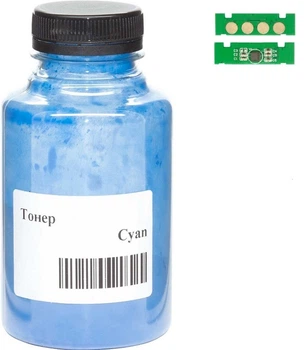 Тонер та Чіп для HP Color Laser 150, 150а, 150nw АНК Cyan 25г 50000245