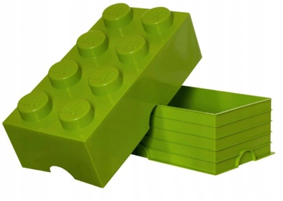 Pojemnik w kształcie klocka LEGO Storage Brick 8 Jasnozielony (40041220)