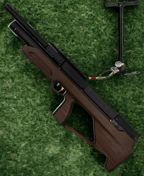 Пневматическая винтовка (PCP) ZBROIA Козак FC-2 450/230 (кал. 4,5 мм, коричневый) + Насос Air Pump