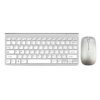 Комплект бездротовий клавіатура з мишею Weibo WB-8066 2.4Ghz White (3_04810)