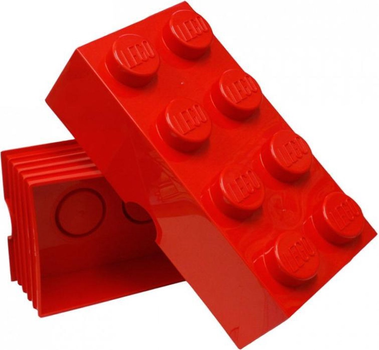 Pojemnik w kształcie klocka LEGO Storage Brick 8 Czerwony (40041730)
