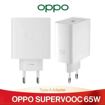 Комплект Оригінал зарядки блок Oppo SuperVooc 65W з кабелем 1м Білий