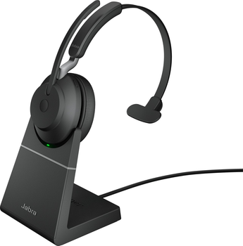 Słuchawki Jabra Evolve2 65 USB-A UC Mono with Charging Stand Black (26599-889-989)
