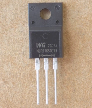 Диод WG MURF1660CTR оригинал (замена для MUR1660FCA ), TO220F-3pin общий анод