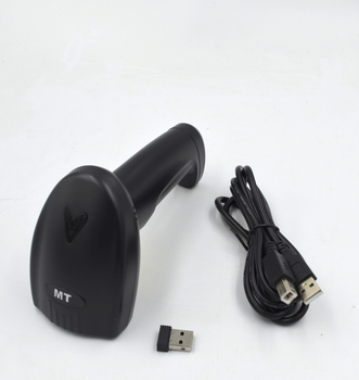 Сканер штрих-кодів лазерний бездротовий Mobitehnika MT-2358 чорний USB (MT-2358)