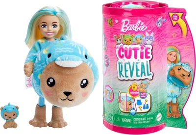 Кукла Барби Челси Комбо Медвежонок в костюме дельфина Меняет цвет Barbie Cutie Reveal Chelsea HRK30