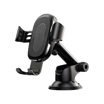 Держатель для телефона в автомобиль с беспроводной зарядкой BASEUS Wireless Charger Gravity Car Mount Black
