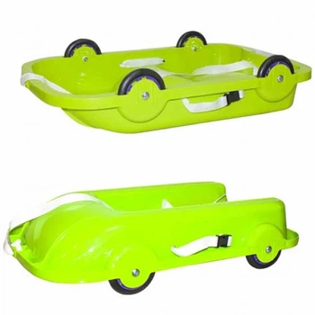Санки универсальные 2 в 1 Doloni Toys 06550/3 G для снега и асфальта, Салатовый (06550/3-RT)