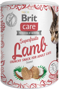 Лакомство для кошек Brit Care Cat Snack Superfruits Lamb ягненок 100 г (8595602555697)