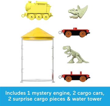 Zestaw zabawek Mattel Tomek i Przyjaciele lokomotywa + wagonik żółty (0194735159147)