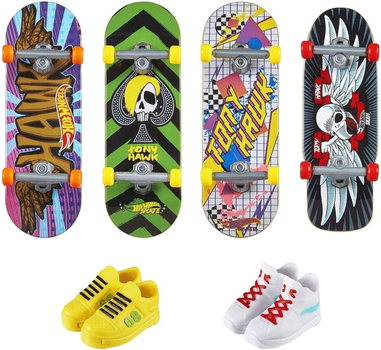 Набір іграшок Mattel Hot Wheels скейтборд + взуття (0194735207008)