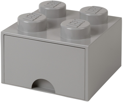 Контейнер для хранения LEGO Storage Brick Drawer 4 с выдвижным ящиком Серый (40051740)