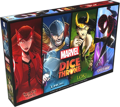 Gra planszowa Lucky Duck Games Dice Throne Marvel Box 1 Scarlet Witch Thor Loki Spider - Man (0691835194639)