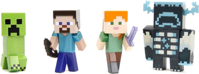Металева фігурка Jada Toys Minecraft 4 шт 6 см (4006333084621)