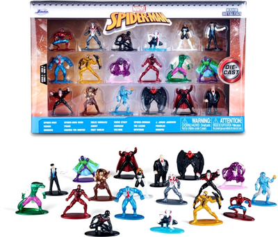 Figurki Jada Toys metalowe Spider-Man wersja 9 18 szt 4 cm (4006333084362)