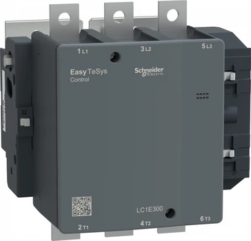 Контактор Schneider Electric EasyPact TVS 300A 3P без встроенных вспомогательных контактов 220В AC (LC1E300M5)
