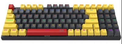 Механічна клавіатура з HOT SWAP REDRAGON K866 УКР/АНГЛ RGB 94 Keys Aluminum Frame BLUE SWITCH GREY (K866G)
