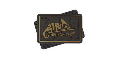 Шеврон тактичний Helikon-tex LOGO - PVC - COYOTE (OD-HKN-RB-11)