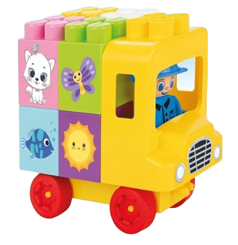 Конструктор Школьный Автобус Pilsan, 28 элементов, человечки. Multicolor (153318)