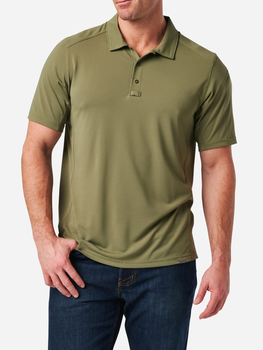 Тактическая футболка мужская 5.11 Tactical Paramount Chest Polo 41298-837 S [837] Tank Green (888579740738)