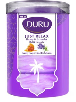 Косметичне мило Duru Just Relax Аромат лаванди 90 г х 4 шт (8690506541552)