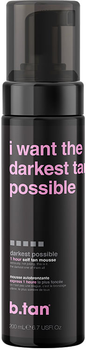 Mus do samoopalania B.Tan I Want The Darkest Tan Possible Tan Mousse 200 ml (9347108001005)