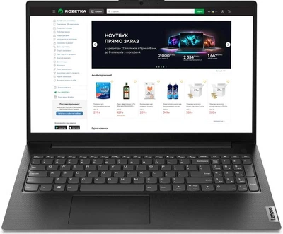 Ноутбук Lenovo V15 G4 AMN Black / 15.6" Full HD / AMD Ryzen 3 7320U / RAM 8 ГБ / SSD 256 ГБ Б/У